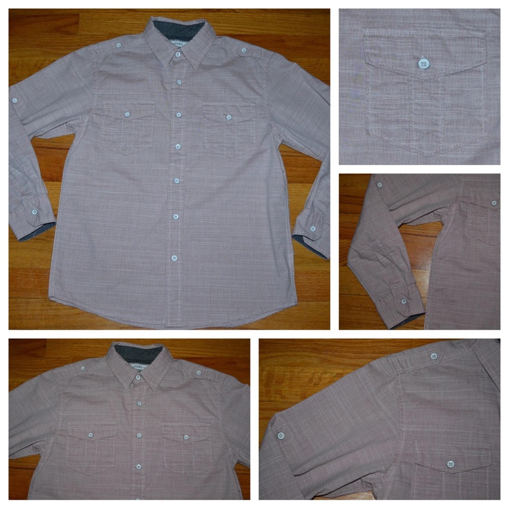 Youth boys pd&c long-sleeve button-down, size 10/12